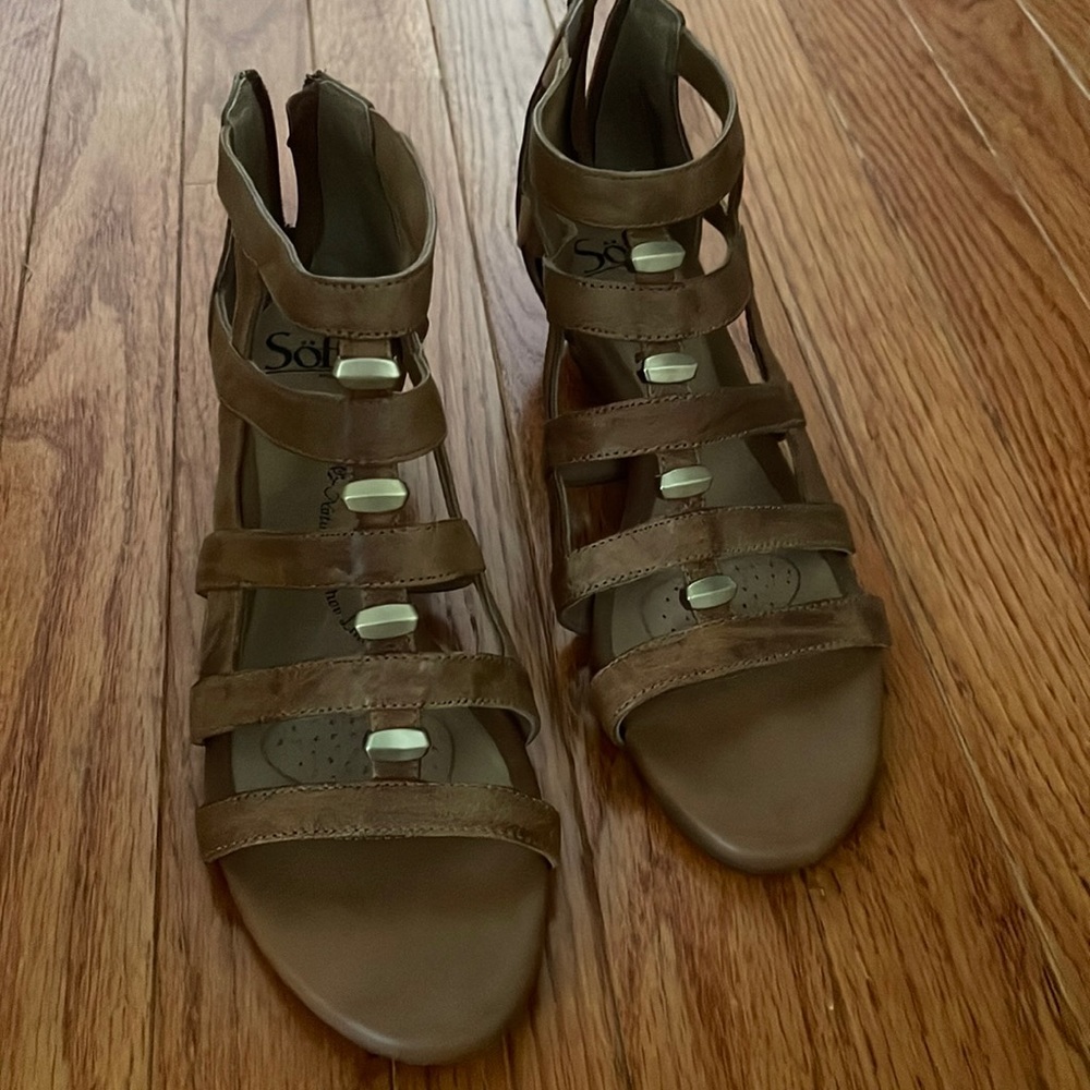 Gladiator wedge sandals